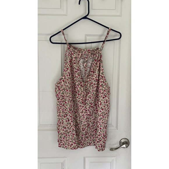 Time And Tru Floral Sleeveless Tank Top Size XL - Picture 1 of 6